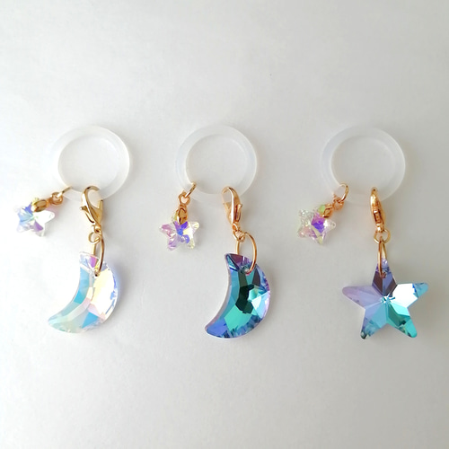 大人気【きらめく月と星のアンブレラマーカー】 キラキラ