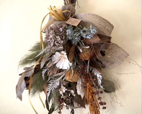 再販！！H約55cm♡フォルモーサとリペンスロゼッタ 秋色ユーカリの