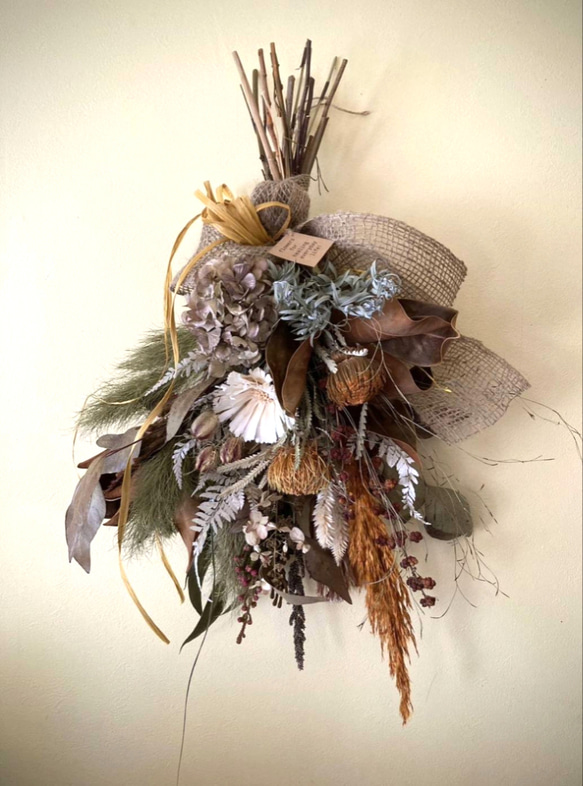 再販！！H約55cm♡フォルモーサとリペンスロゼッタ 秋色ユーカリの