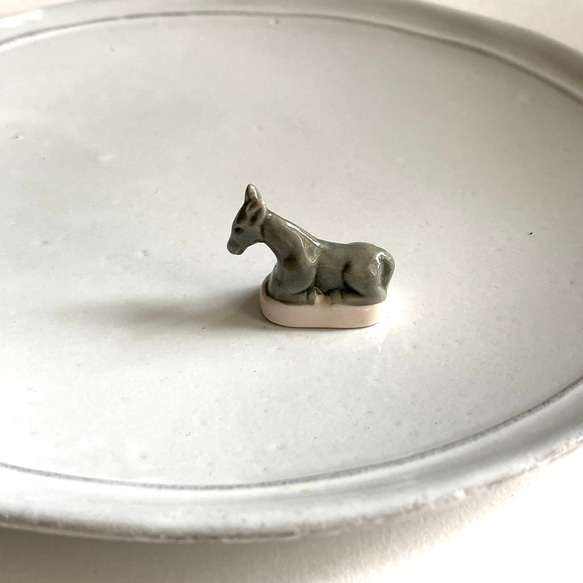 フランス製 フェーヴ アンティーク ロバ 陶器 その他インテリア雑貨