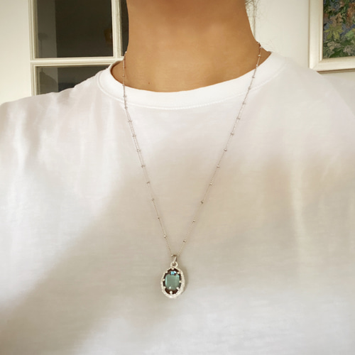 50s サフィリーン（ヴィンテージ サフィレット）シルバーネックレス