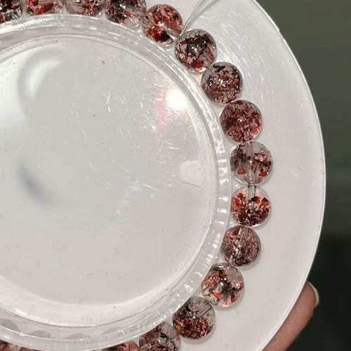 6.9mm 天然無処理 レピドクロサイトインクォーツ ブレスレット