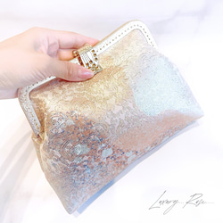 新作1点和洋融合！本佐賀錦上品な地模様煌びやかさ高級帯地バッグ