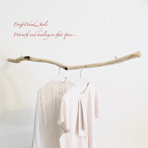 流木インテリア うねりを描く大型流木のハンガーラック 北欧 衣装掛