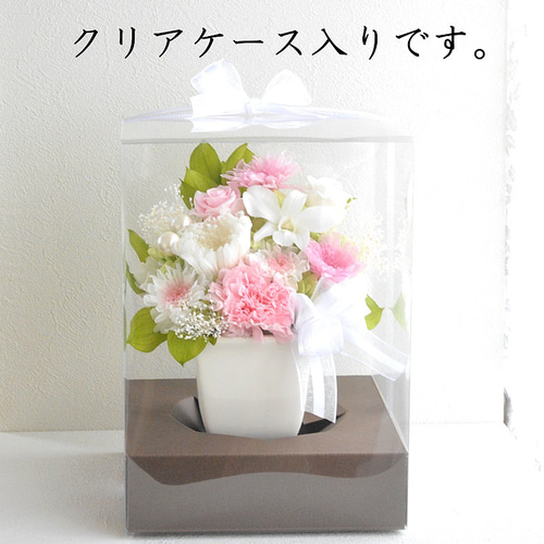 仏花 プリザーブドフラワー 初盆 お供え 花 線香セット 枯れない花