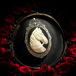 Cameo Brooch #28 カメオ ブローチ スズラン 鈴蘭 ブローチ Side