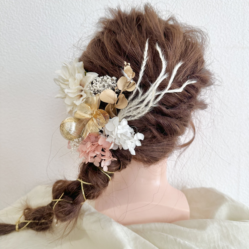 成人式髪飾り【金箔付き】結婚式 和装 卒業式 前撮り 七五三 ヘアピン