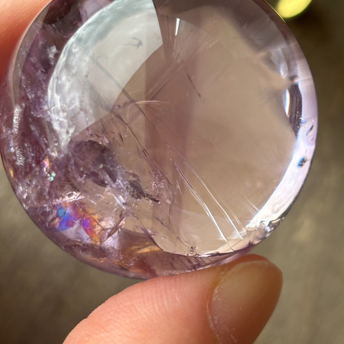 虹入り！透明感抜群！高品質⭐︎アイリスアメジストスフィア☆瀧川神社