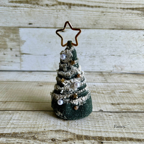 SALE！大人かわいい小さなクリスマスツリー2WAY コットン パール