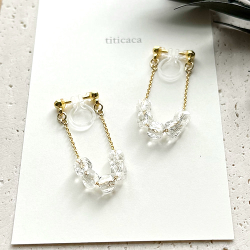 クリスタルキューブのコロンピアスチャーム＊