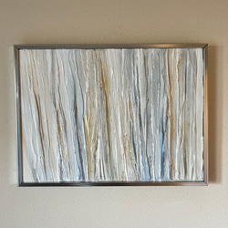 HIBIKI/抽象画 (P8) /アート/モダン/現代アート/絵画/ホワイト/白