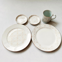 【新品/未使用】ポーセラーツ/小鉢6点セット 新品/未使用】ポーセラーツ/プレート、小鉢、湯呑みセット 中皿