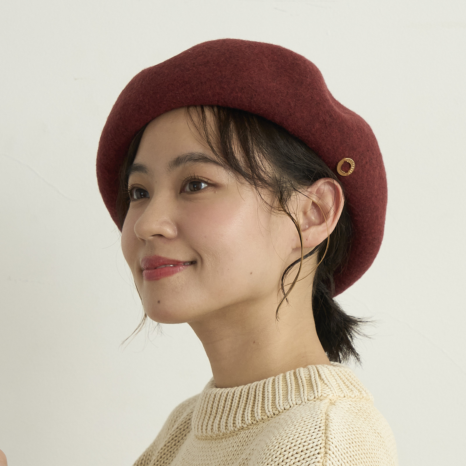 ウールベレー/レッド　245-11-201