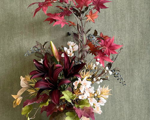 アートフラワー　リーフまとめ売り LCBB / アートフラワー・ ブーケット / 1点物