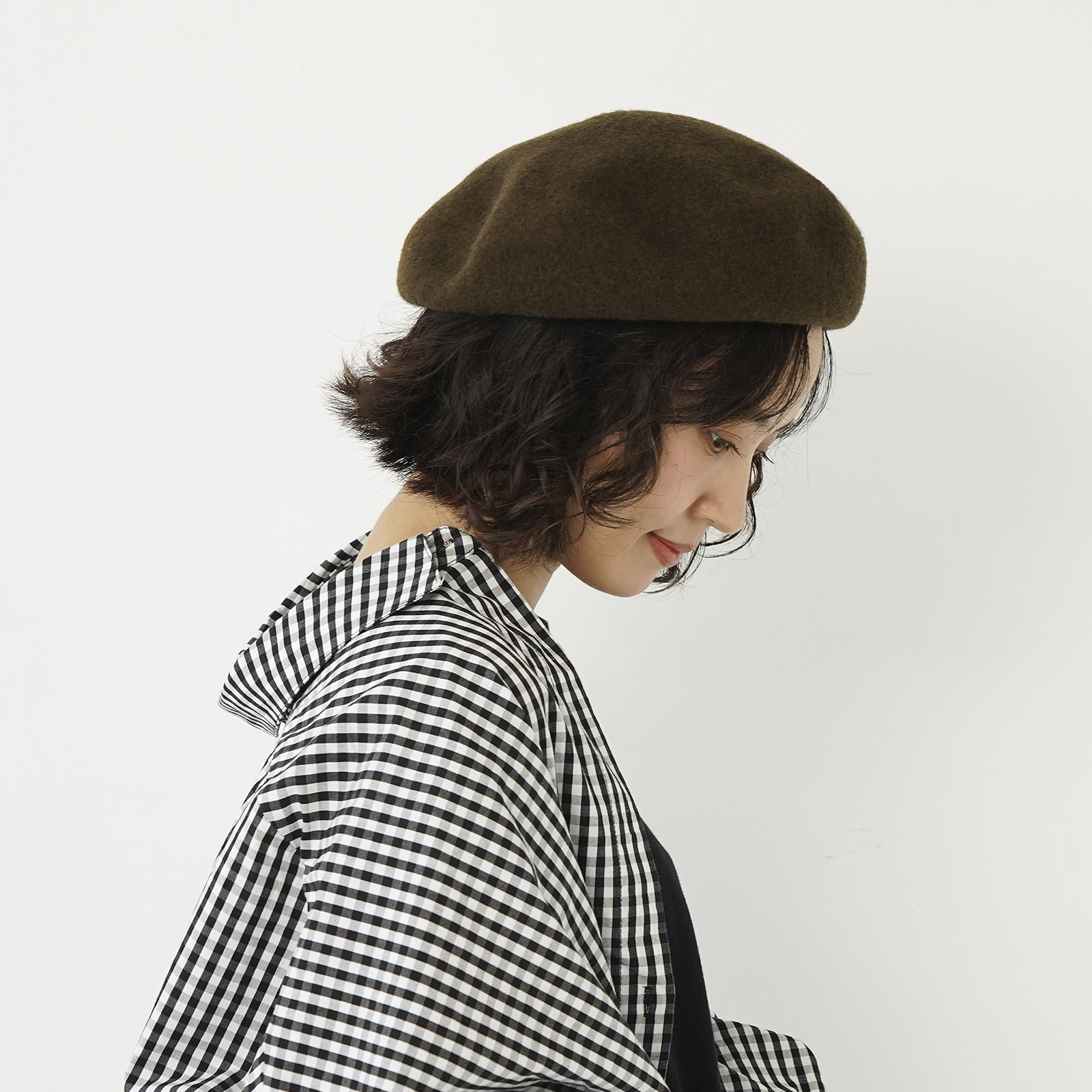 ウールベレー/ブラウン　245-11-201