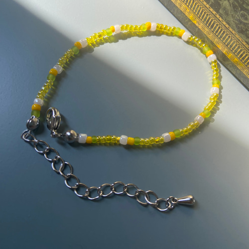 ビーズ ブレスレット 黄色 ブレスレット AME 通販 18243984｜Creema