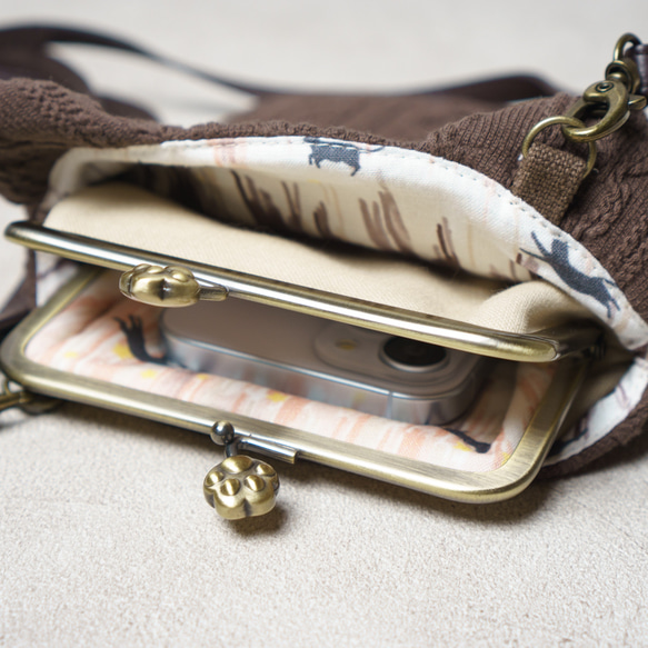 ミルクチョコ・猫耳スマホショルダー 13枚目の画像