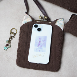 ミルクチョコ・猫耳スマホショルダー 20枚目の画像