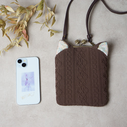 ミルクチョコ・猫耳スマホショルダー 12枚目の画像