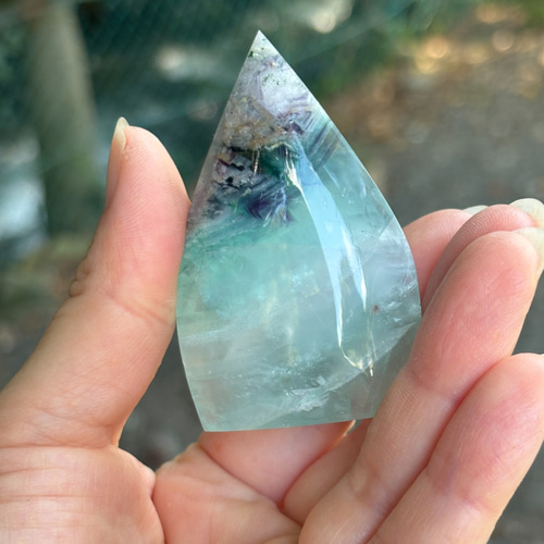 レインボー入り グリーン フローライト レインボー入り グリーン フローライト｜レインボーグリーンフロー