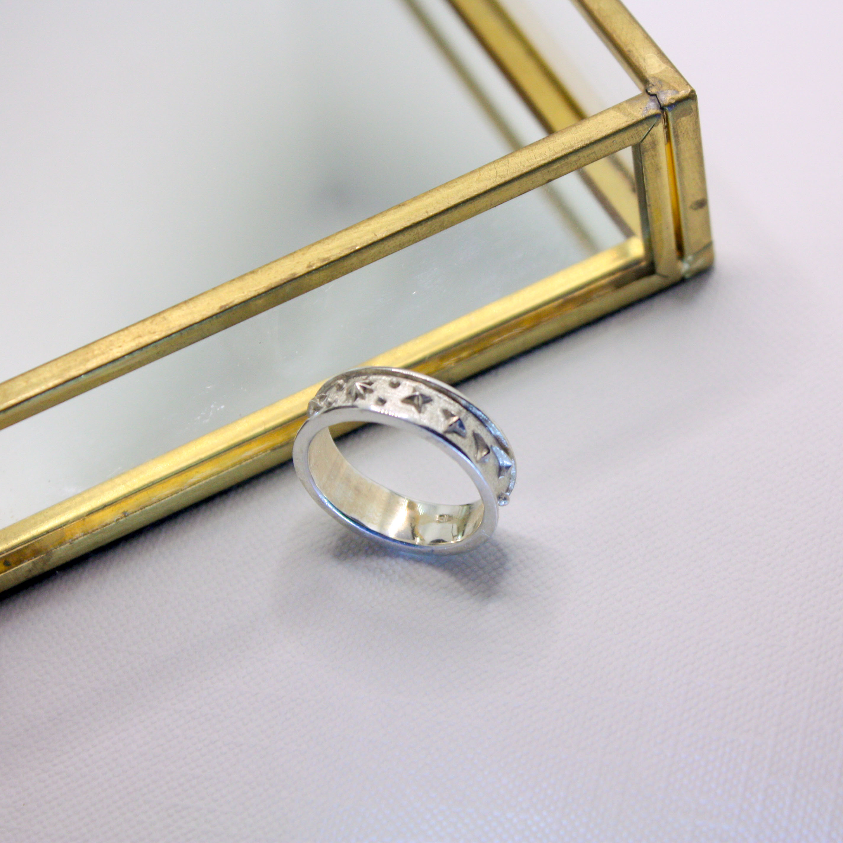 【受注制作】指輪　リング　シルバーリング　星　星柄　星雲　星座　モチーフ　Silver925　惑星　スター　宇宙　レディ