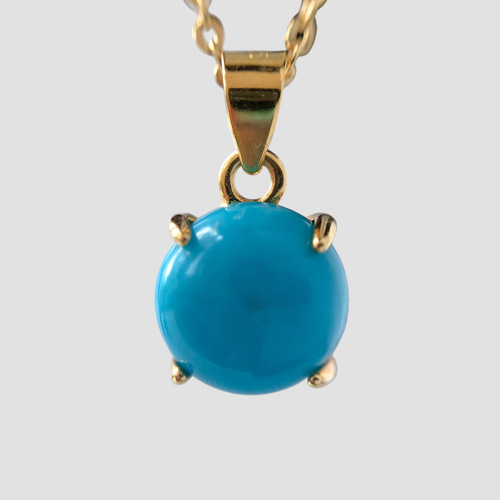 極美品✨スリーピングビューティーターコイズ 8㎜ 丸玉 ネックレス 925刻印 極美品✨スリーピングビューティーターコイズ 8㎜ 丸玉 ネックレス 925刻印