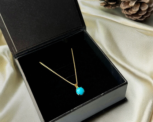 Creema限定Xmas冬ギフト】希少「スリーピングビューティーターコイズ