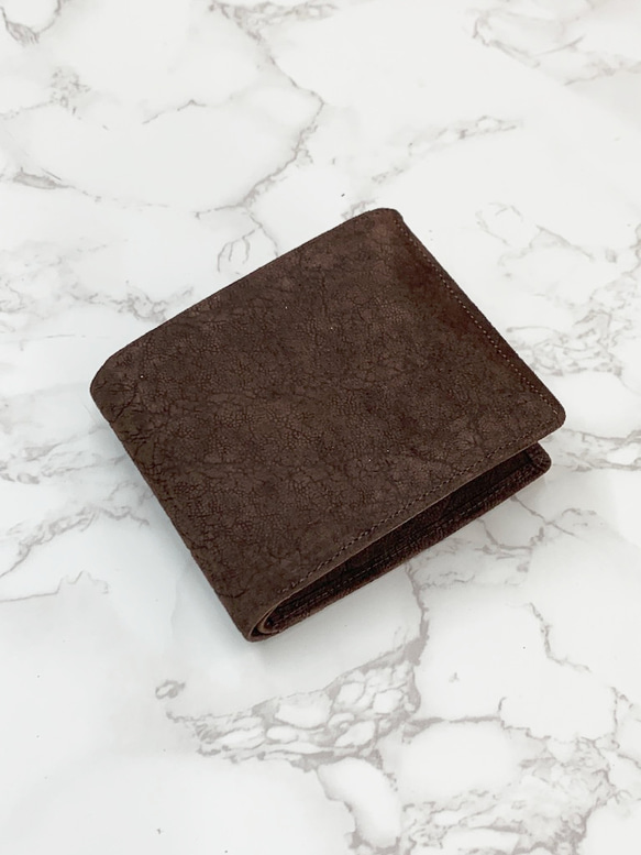 日本製 エレファント 上質 無双仕立て ミドルウォレット 象革 財布