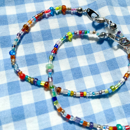 ビーズ ブレスレット カラフル ランダム ブレスレット AME 通販