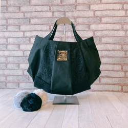ハンドメイド＊＊手刺繍＊＊肩かけトートバッグ ＊＊紫陽花