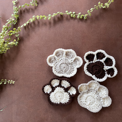 アクリルたわし 肉球コースター ねこ いぬ コースター コースター  