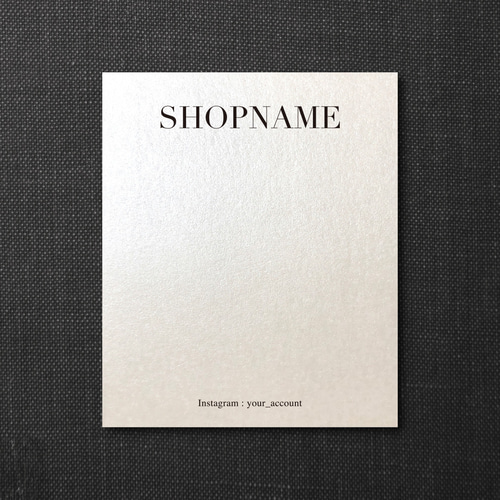 パールメタリック紙 ネイルチップ台紙・アクセサリー台紙 75×90mm 100  