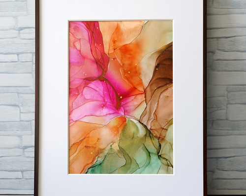 一点物】秋麗✴︎インテリアアート ( フレーム付 ) 絵画 IMPROVE