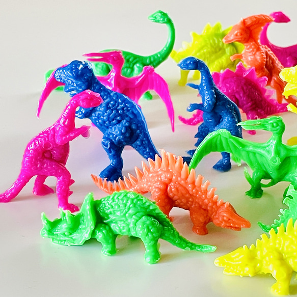 プラスチック製ミニトイ 恐竜アソート 10ケ入｜ダイナソーフィギュア