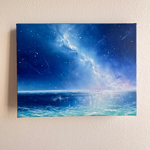 Earth【原画】深い空〜美しい夜(チョークアート.オイルパステル