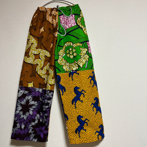 アフリカン パッチワーク パッチワークパンツ♪ アフリカ布