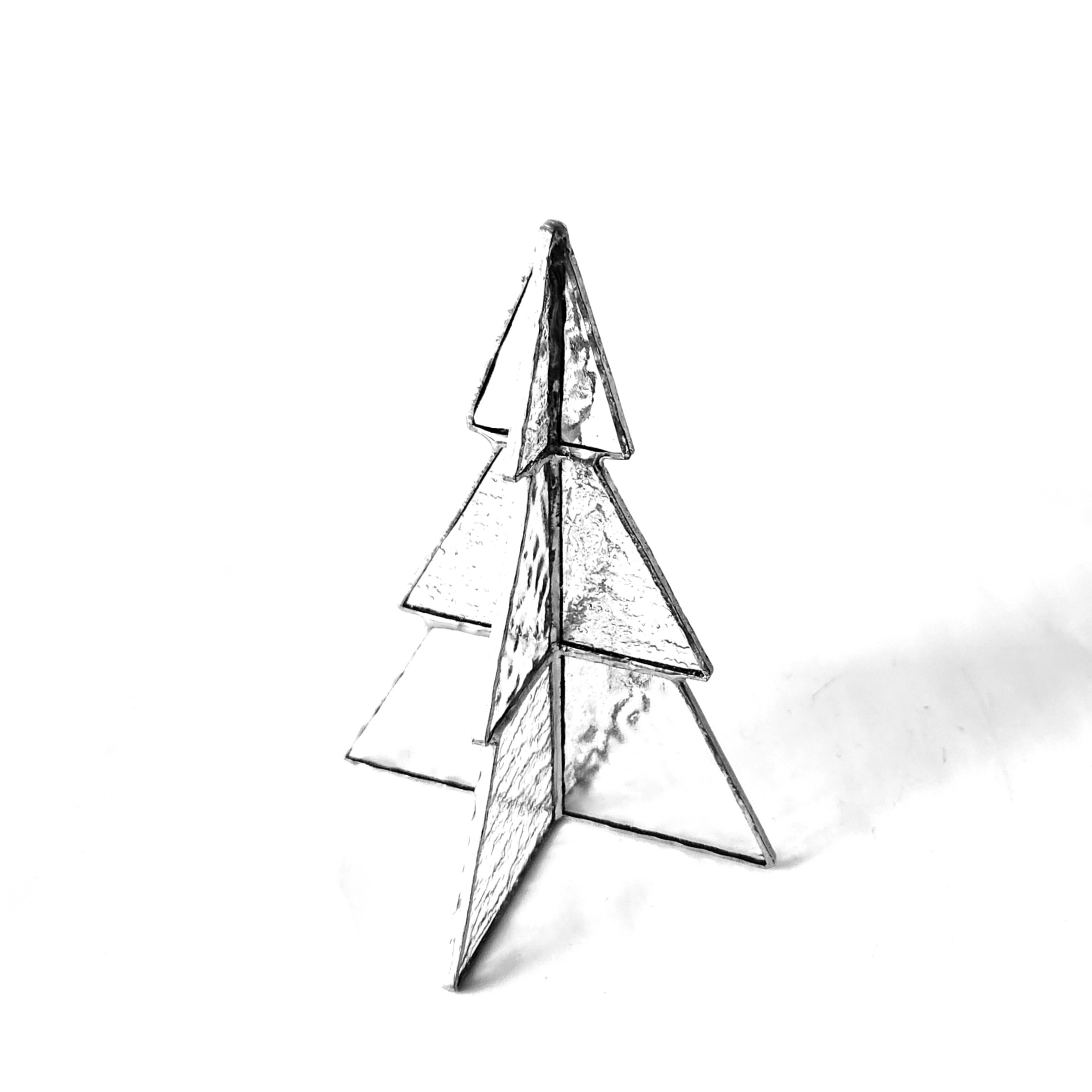 ステンドグラス　クリスマスツリー　氷のクリア