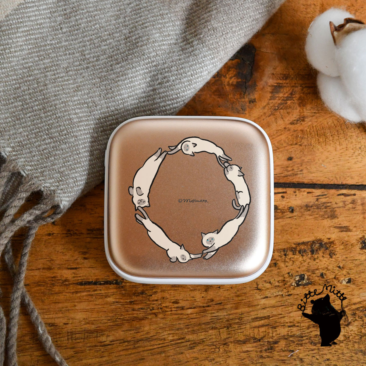 カイロ 充電式 モバイルバッテリー iPhone Android 猫 かわいい