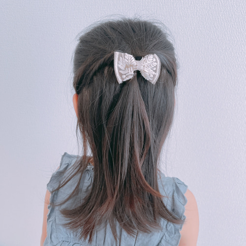 親子や姉妹お揃いビジューピアス＆ヘアクリップ＆キッズイヤリング