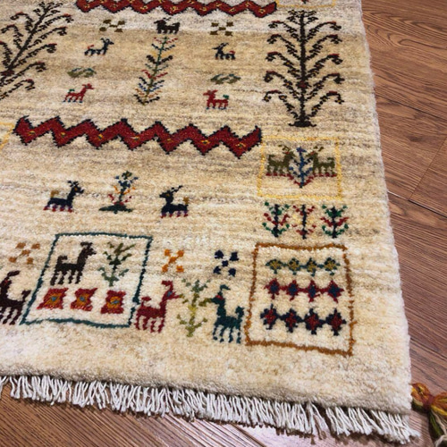 ペルシャギャッベ (ギャベ) 玄関マット No:GP-534 カーペット・絨毯