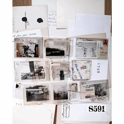 S591コラージュ素材】切売 海外PETテープ 人物 マステ ジャンク