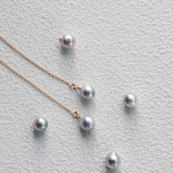 グレーアコヤのアメリカンピアス あこや真珠 アコヤパール パール