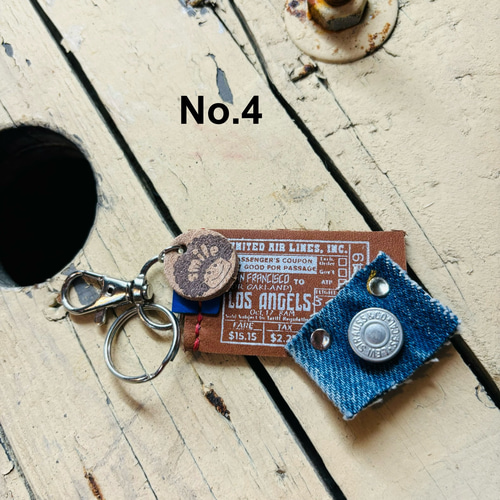 デニムリメイク★ジッパーキーホルダー 革タグ№9 デニムリメイク☆ジッパーキーホルダー 革タグ№9 【公式通販】