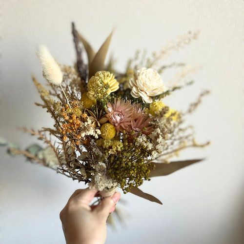ドライフラワーブーケ スワッグ ナチュラル 誕生日 記念日 インテリア