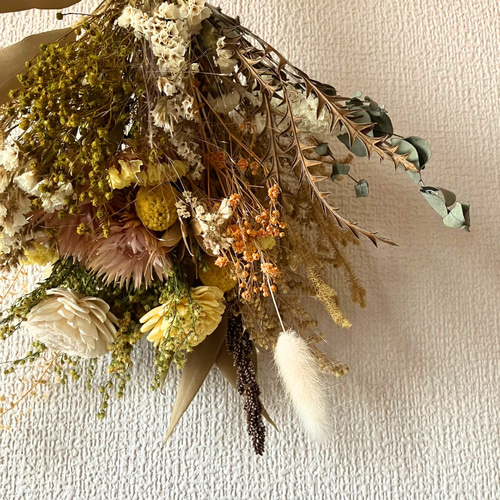 ドライフラワーブーケ スワッグ ナチュラル 誕生日 記念日 インテリア