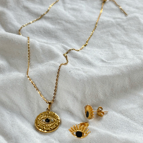 サージカルステンレス スライドボールネックレス ピアス セット