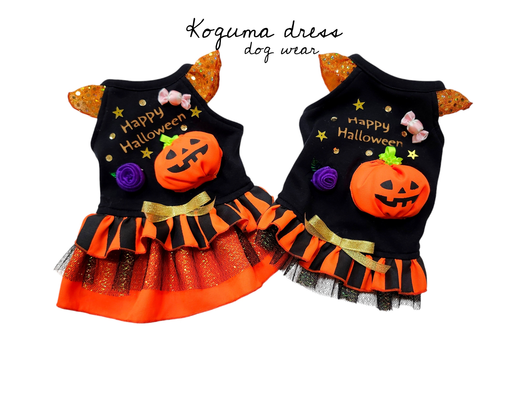 むー✨ 素敵なご縁に感謝ありがとう♬*　ハンドメイド　犬服　③ハロウィン 犬服 ハロウィン コスプレおしゃれケープ ・付け衿・チョーカー
