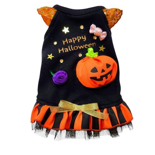 ⟡オーダー専用⟡ オーダーストップです　ハンドメイド　犬服　ハロウィン ハンドメイド 犬服 ハロウィンニット 切替タンクトップ