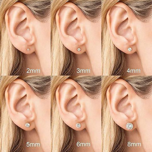 品質が完璧 CZダイヤ2mm~8mm】2wayネジ式ピアス アレルギー ピンクゴールド アクセサリー