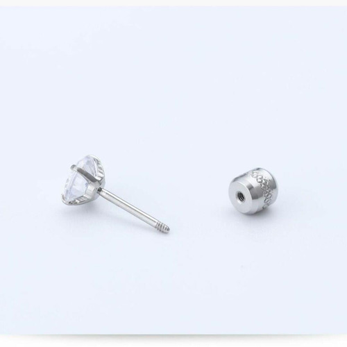 CZダイヤ2~8mm】2wayネジ式ピアス ゴールド アレルギー対応